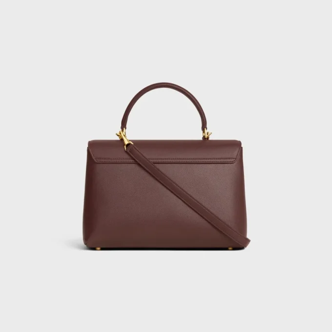 Bolso Nino mediano en piel de becerro granulada y flexible