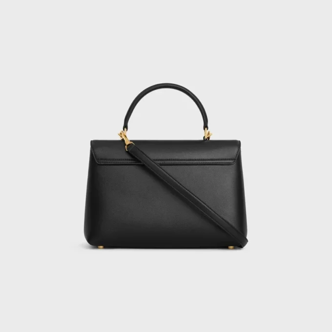 Bolso Nino mediano en piel de becerro granulada y flexible