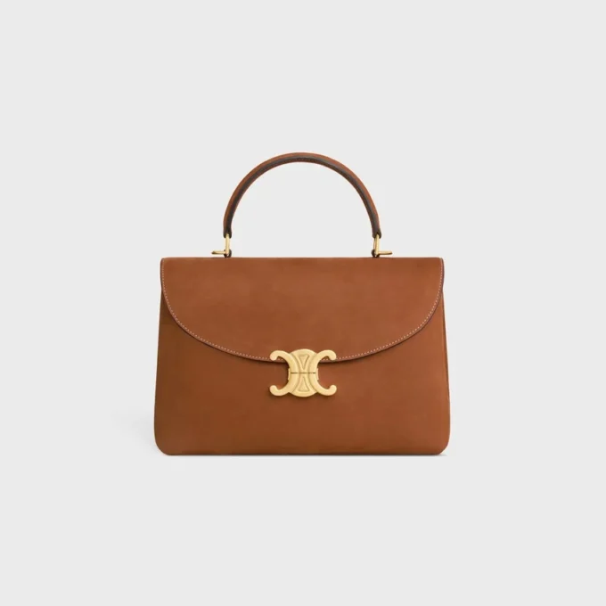 Bolso Nino mediano en piel de becerro nobuk
