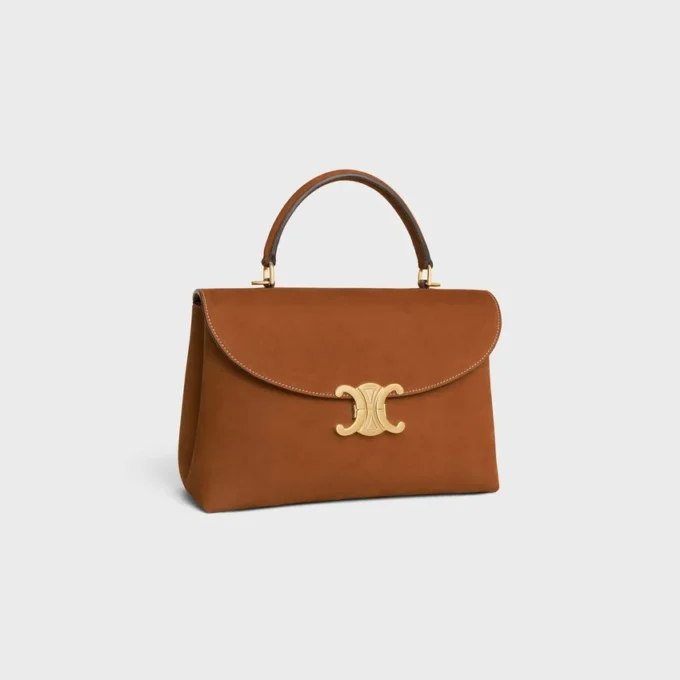 Bolso Nino mediano en piel de becerro nobuk