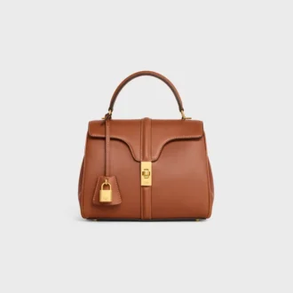 Bolso pequeño 16 en piel de becerro natural