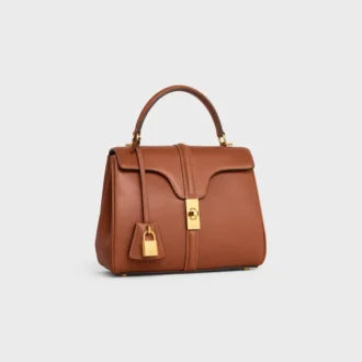 Bolso pequeño 16 en piel de becerro natural