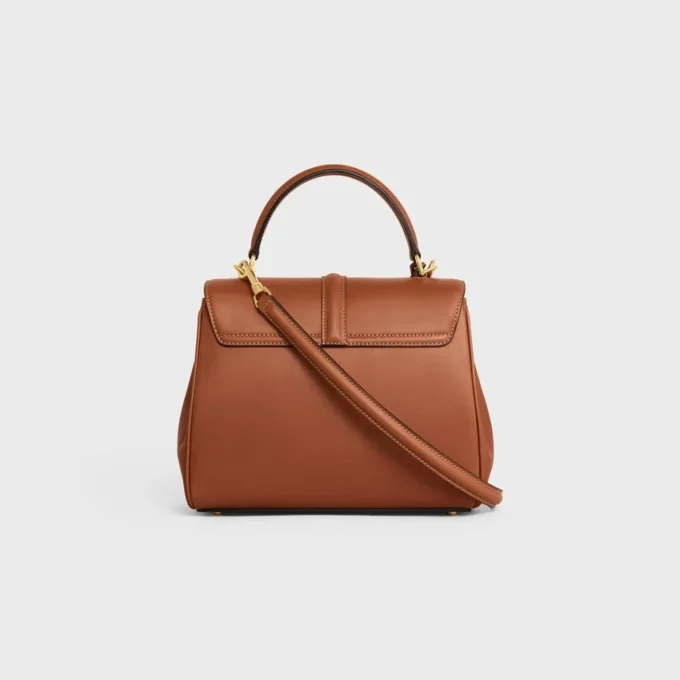 Bolso pequeño 16 en piel de becerro natural Bolso pequeño 16 en piel de becerro natural