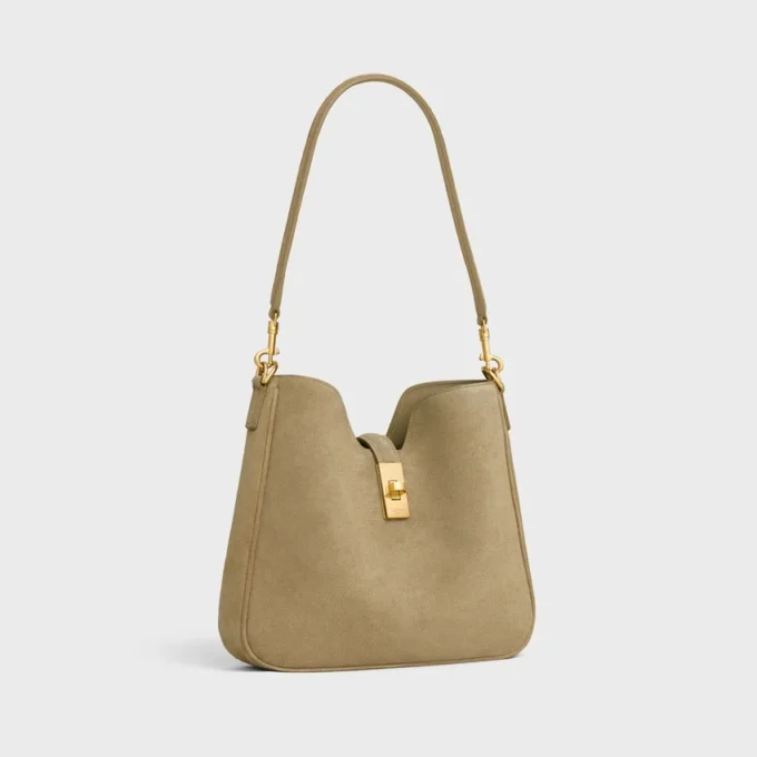 Bolso pequeño Camille Soft 16 en piel de becerro gamuzada