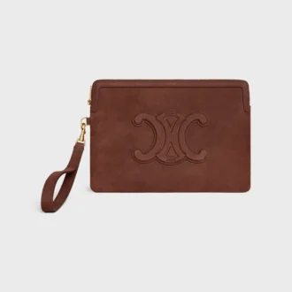Bolso pequeño con correa Cuir Triomphe en piel de becerro granulada