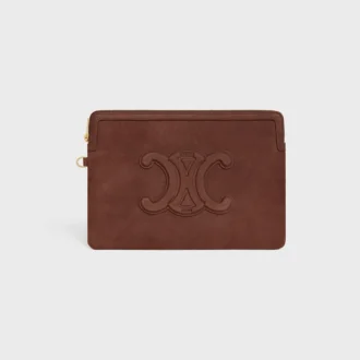 Bolso pequeño con correa Cuir Triomphe en piel de becerro granulada
