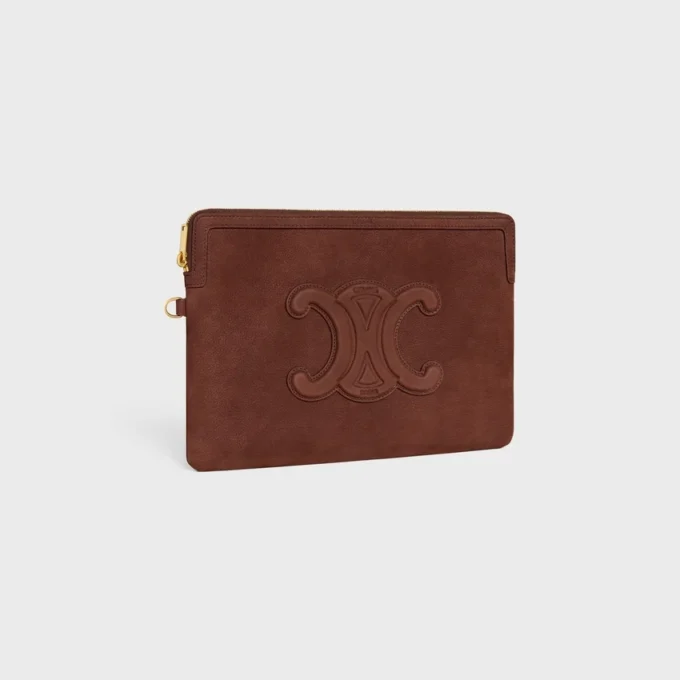 Bolso pequeño con correa Cuir Triomphe en piel de becerro granulada Bolso pequeño con correa Cuir Triomphe en piel de becerro granulada