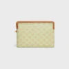 Bolso pequeño con correa de Cuir Triomphe en toile Triomphe y piel de becerro