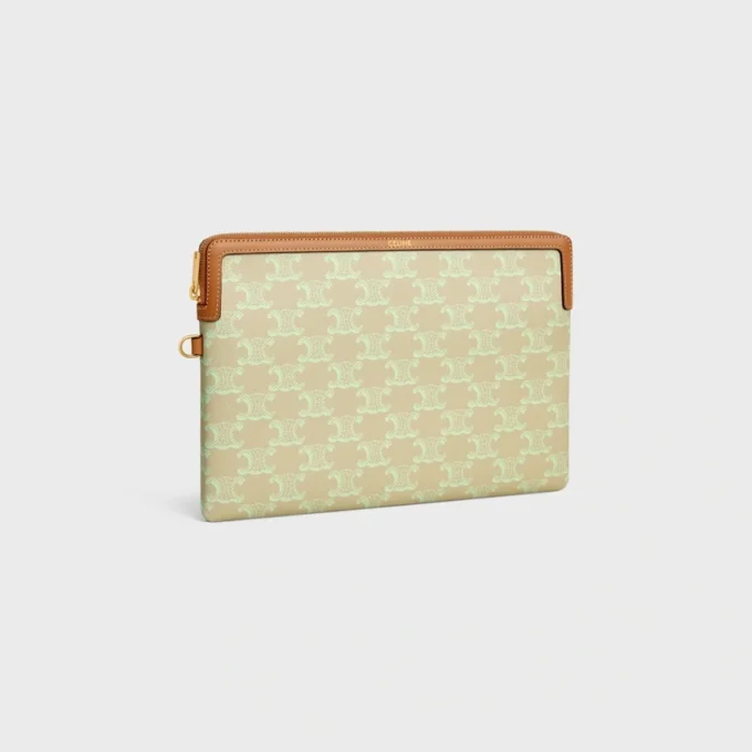 Bolso pequeño con correa de Cuir Triomphe en toile Triomphe y piel de becerro