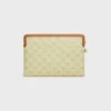 Bolso pequeño con correa de Cuir Triomphe en toile Triomphe y piel de becerro