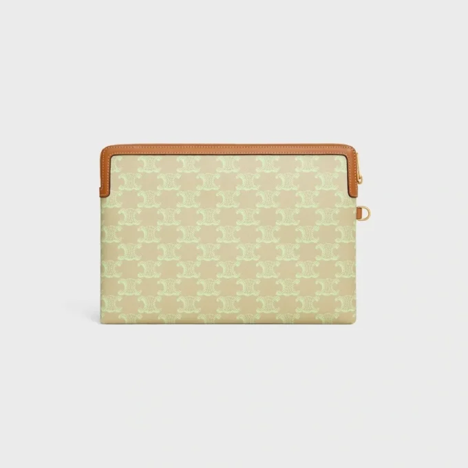 Bolso pequeño con correa de Cuir Triomphe en toile Triomphe y piel de becerro