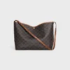 Bolso shopper blando en Triomphe Canvas y piel de becerro Bolso shopper blando en Triomphe Canvas y piel de becerro