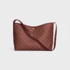 Bolso shopper blando en Triomphe Canvas y piel de becerro Bolso shopper blando en Triomphe Canvas y piel de becerro