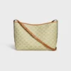 Bolso shopper blando en Triomphe Canvas y piel de becerro Bolso shopper blando en Triomphe Canvas y piel de becerro