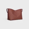 Bolso shopper blando en Triomphe Canvas y piel de becerro Bolso shopper blando en Triomphe Canvas y piel de becerro