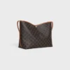 Bolso shopper blando en Triomphe Canvas y piel de becerro Bolso shopper blando en Triomphe Canvas y piel de becerro