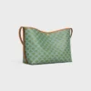 Bolso shopper blando en Triomphe Canvas y piel de becerro Bolso shopper blando en Triomphe Canvas y piel de becerro