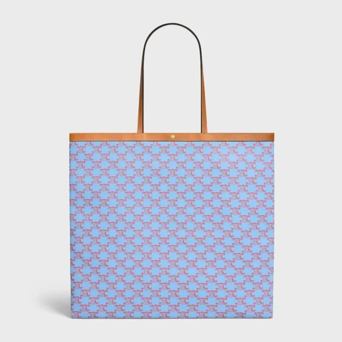 Bolso shopper grande y plano en Triomphe Canvas