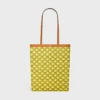 Bolso shopper plano mediano en Triomphe Canvas