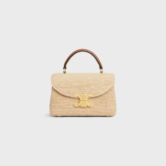 Bolso Teen Nino de rafia y piel de becerro
