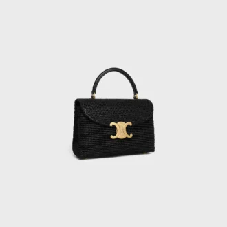 Bolso Teen Nino de rafia y piel de becerro