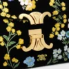 Bolso Teen Nino de terciopelo con bordado floral Bolso Teen Nino de terciopelo con bordado floral