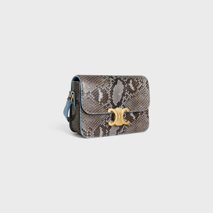 Bolso Teen Triomphe en patchwork de pitón Bolso Teen Triomphe en patchwork de pitón