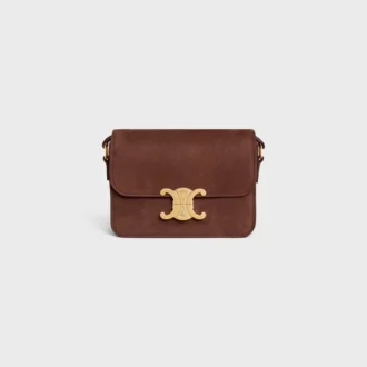 Bolso Teen Triomphe en piel de becerro nobuk granulada Bolso Teen Triomphe en piel de becerro nobuk granulada