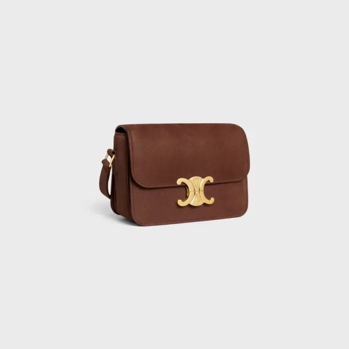 Bolso Teen Triomphe en piel de becerro nobuk granulada