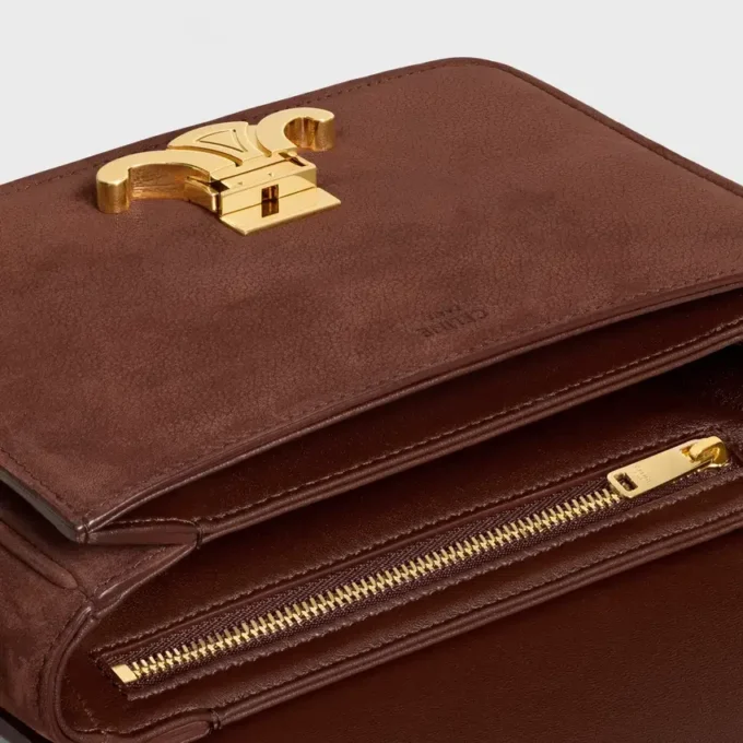 Bolso Teen Triomphe en piel de becerro nobuk granulada