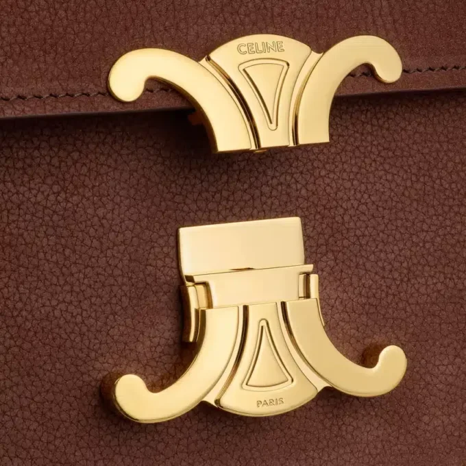 Bolso Teen Triomphe en piel de becerro nobuk granulada