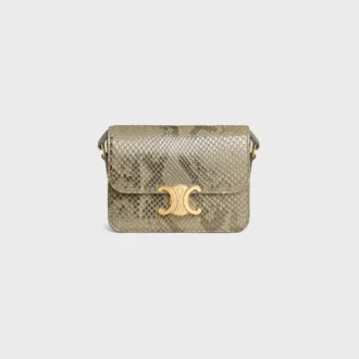 Bolso Teen Triomphe en pitón nacarado