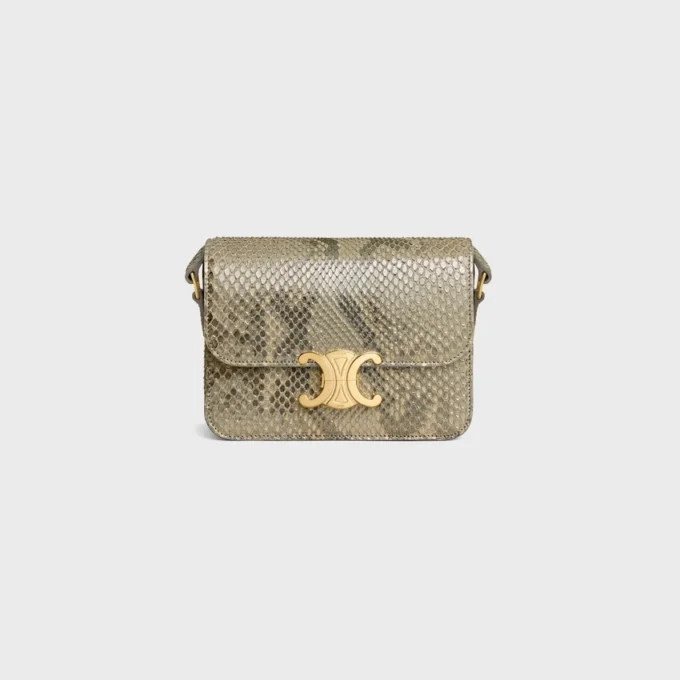 Bolso Teen Triomphe en pitón nacarado