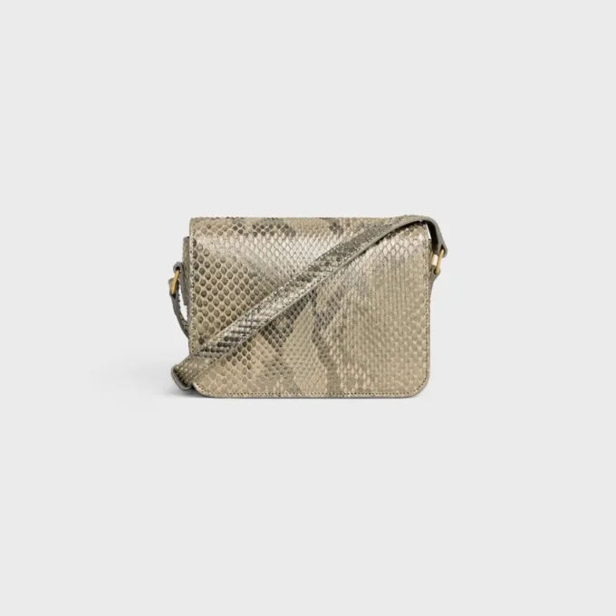 Bolso Teen Triomphe en pitón nacarado