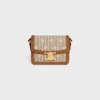 Bolso Teen Triomphe en tejido con estampado Triomphe integral y piel de becerro Bolso Teen Triomphe en tejido con estampado Triomphe integral y piel de becerro