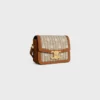 Bolso Teen Triomphe en tejido con estampado Triomphe integral y piel de becerro Bolso Teen Triomphe en tejido con estampado Triomphe integral y piel de becerro