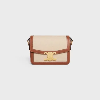 Bolso Teen Triomphe en tejido y piel de becerro Bolso Teen Triomphe en tejido y piel de becerro