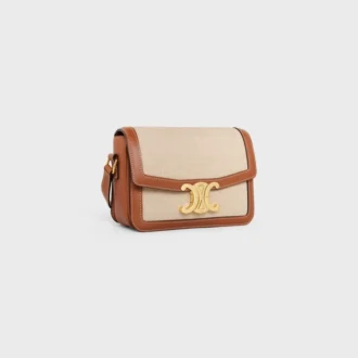 Bolso Teen Triomphe en tejido y piel de becerro Bolso Teen Triomphe en tejido y piel de becerro