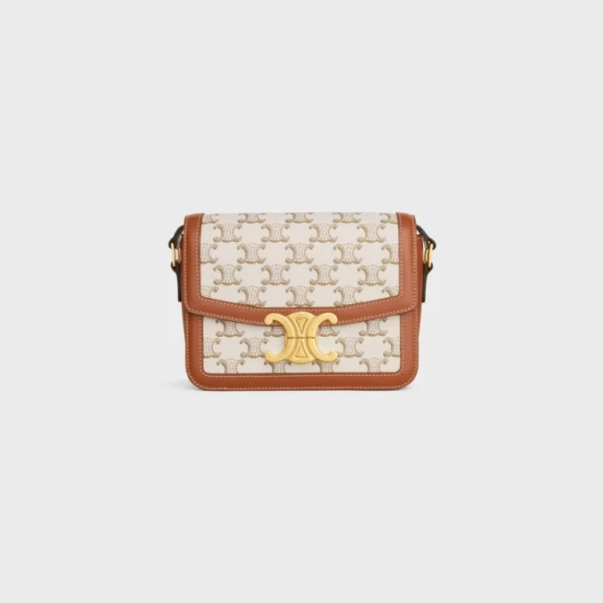 Bolso Teen Triomphe en Triomphe Canvas y piel de becerro Bolso Teen Triomphe en Triomphe Canvas y piel de becerro