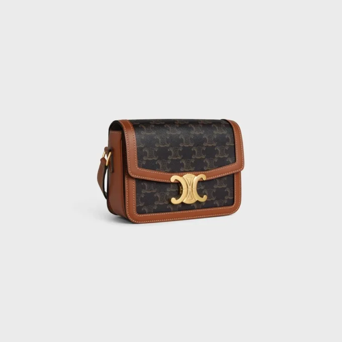 Bolso Teen Triomphe en Triomphe Canvas y piel de becerro Bolso Teen Triomphe en Triomphe Canvas y piel de becerro