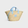 Bolso Teen Triomphe Panier para adolescentes en hojas de palma y piel de becerro