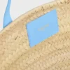 Bolso Teen Triomphe Panier para adolescentes en hojas de palma y piel de becerro