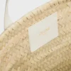 Bolso Teen Triomphe Panier para adolescentes en hojas de palma y piel de becerro Bolso Teen Triomphe Panier para adolescentes en hojas de palma y piel de becerro