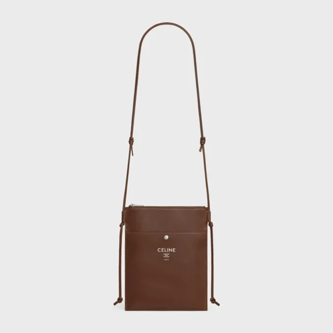 Bolso tipo bandolera Sharp en piel de cordero lisa Bolso tipo bandolera Sharp en piel de cordero lisa