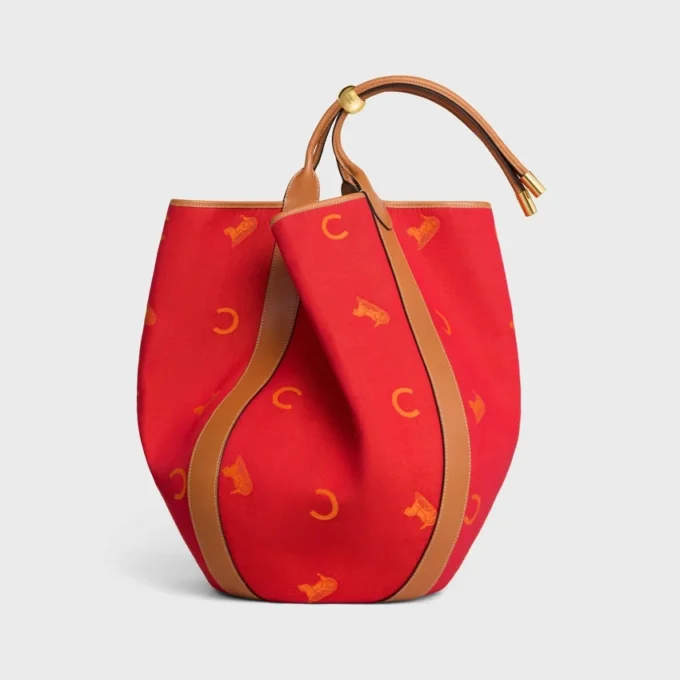 Bolso tipo cubo grande con tirantes en tejido Jacquard C Sulky Bolso tipo cubo grande con tirantes en tejido Jacquard C Sulky