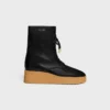 Bota con cordones Austin en piel de becerro brillante Bota con cordones Austin en piel de becerro brillante