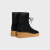 Bota con cordones Austin en piel de becerro brillante Bota con cordones Austin en piel de becerro brillante