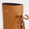 Bota con cordones Austin en piel de becerro brillante Bota con cordones Austin en piel de becerro brillante