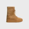 Bota con cordones Austin en piel de becerro de gamuza y piel de oveja