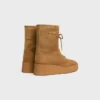 Bota con cordones Austin en piel de becerro de gamuza y piel de oveja